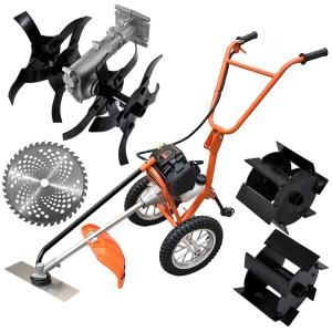 Buy cheap 42.7CC Hand Push Brush Grass Cutter Gasoline Single Cylinder 2 Stroke product