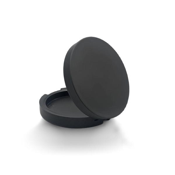 Quality Matte Black Personalized Empty Compact Powder Case 67mm*19mm for sale