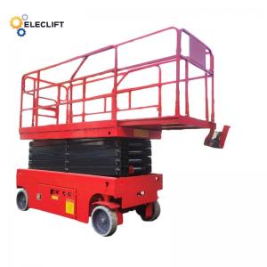 Buy cheap Indoor Scissor Lift Self Propelled 1000 Lb Hydraulic Lift Table Gradeability 25% product