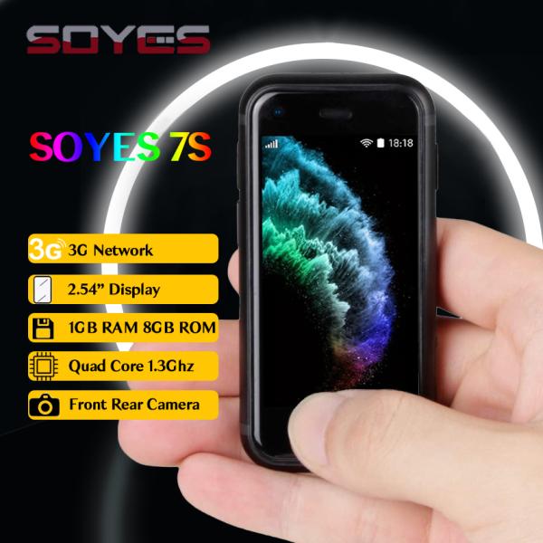SOYES 7S Mini Android 2.54 ''Screen Quan Core 1+8GB 5.0MP Dual SIM 3G mobile phone
