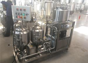 Semi Automatic Home Beer Brewing Machine , 50L 100L 200L Beer Making Machine For Home