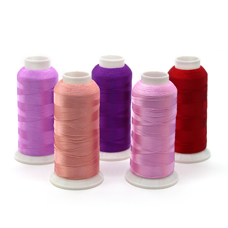 Mercerized Polyester 120D/2 100% Polyester Machine Embroidery Thread for USA Embroidery
