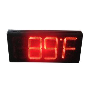 Original Outdoor Waterproof Led Digital Double Side Time And Temperature Sign Led Timer Display Led Wall Clock