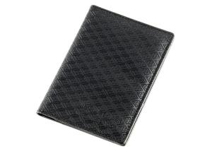 Cross Pattern Travel Passport Holder Custom Logo PU Leather Passport Holder