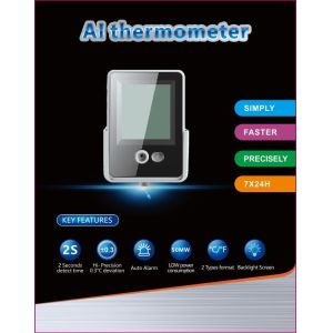 Access Control Non Touch Body Doorbell AI Infrared Thermometer