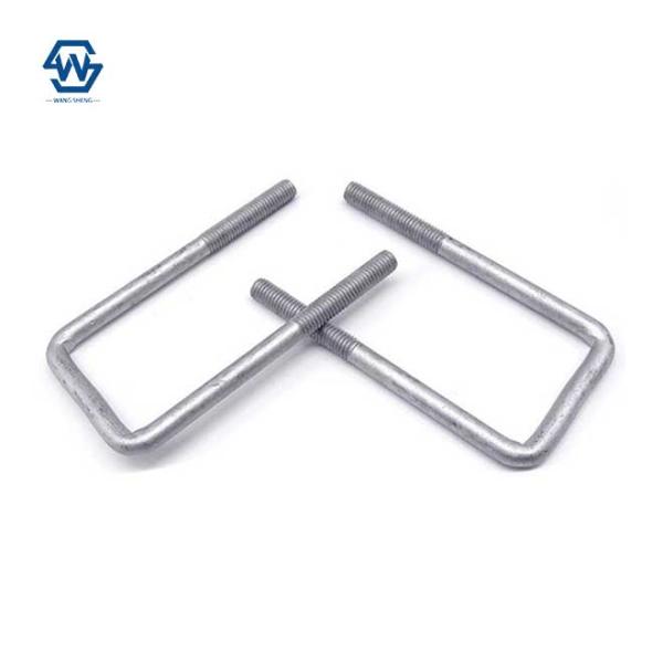 Hot Galvanizing/Dacromet U Bolt Electric Power Fittings Auto Part Trailer Pipe Clamp High Strength Square U Bolt