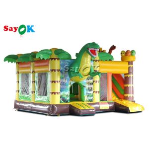 Buy cheap Commercial Dinosaur Party 5.3x5x3.4mH Inflatable Bouncer Slide product