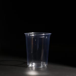 Crystal Clear PET Plastic Cup BPA Free Disposable PET Plastic Drinking Cups With Lids