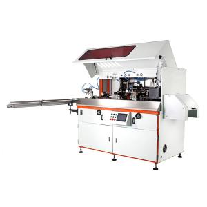 China HY-601UV automatic UV bottle screen printing machine 1 color high speed on sale