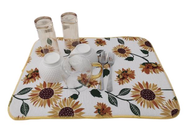 Quality Eco-Friendly  Microfiber Dish Drying Mat 200gsm  Countertop Pad for sale