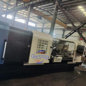 Buy cheap Large Spindle Bore Oil Field Lathe QK1327x3000 Horizontal Double Chuck Threading Lathe Machine product