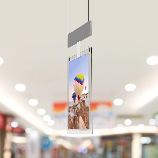Quality Indoors Double Sided Hanging Digital Signage 16.7M 8ms 2G DDR3 ROM for sale