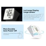 Large LCD Automatic Digital Smart Sphygmomanometer With Voice Broadcast White