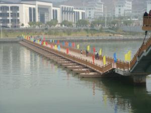 Temporary Floating Pontoon Ribbon Bridge For Medium and Large Rivers