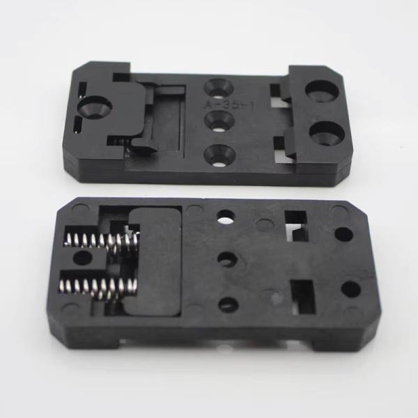 Quality A-35-1 PA66 DIN Rail Bracket Plastic Clip Guide Rail Buckle Of Simple PCB Circuit Board Mounting Bracket DIN Rail Mounting PCB Carrier PCB Bracket for sale