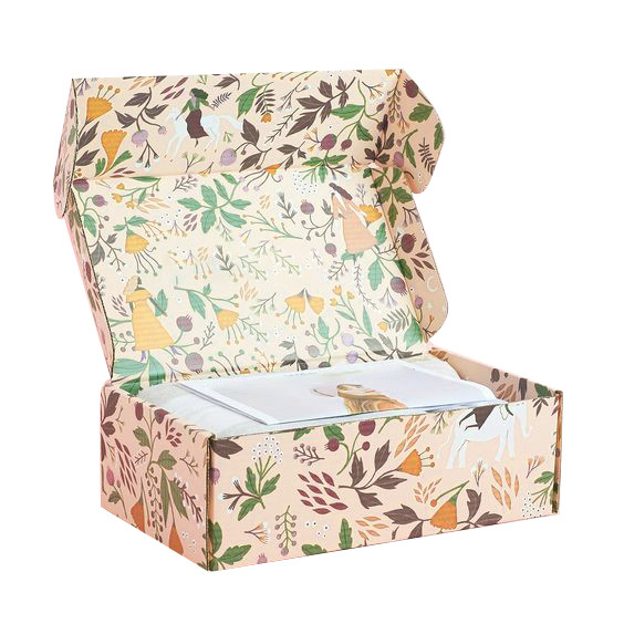Embossing Printing Cardboard Toy Box Rectangular Shape Recycled Materials