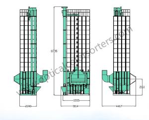 China Food Crops Batch Type 10.6kw 15T Maize Drying Machine on sale