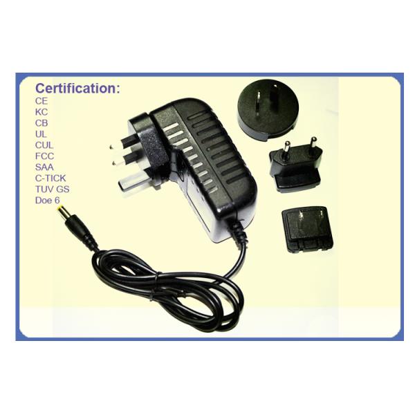 AC DC Interchangeable Plug Power Adapter 18w 12v With 3 Years Warranty
