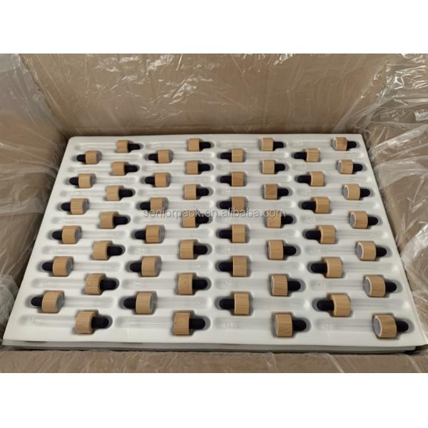 Eco Friendly Cosmetic Packaging 15ml30ml 50ml 1 oz 1.5oz Green Serum Essential Oil Bottomed Glass Dropper Bottle with Golden Cap