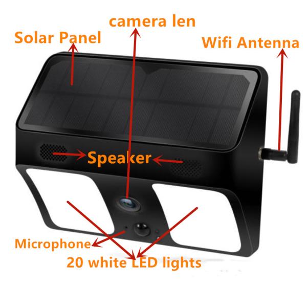 Quality 1080P PIR Motion LED Light Hidden IP Camera / APP Live Remote Control Light Camera for sale