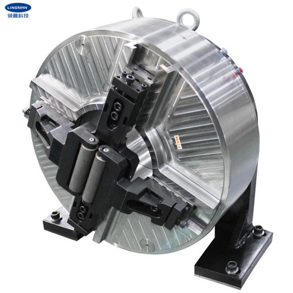 Quality 4 Jaws Dual Power Laser Chuck , Laser Pipe Cutting Lathe Power Chuck for sale