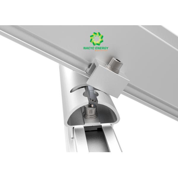 Screw Footing Adjustable Angle Solar Panel Ground Mounting Systems / Solar PV Brackets