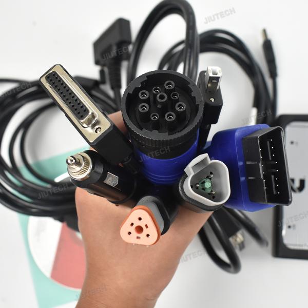 For Commins Inline 6 Data Link Adapter Heavy Duty Truck Diagnostic Tool Complete OBD2 Scanner V7.6.2+CF53 laptop