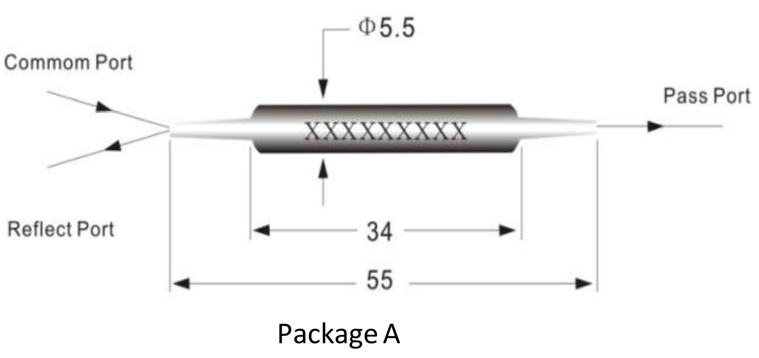 FBT Singlemode Dual Window Fiber Optical Coupler 1x2(2x2) High Stability