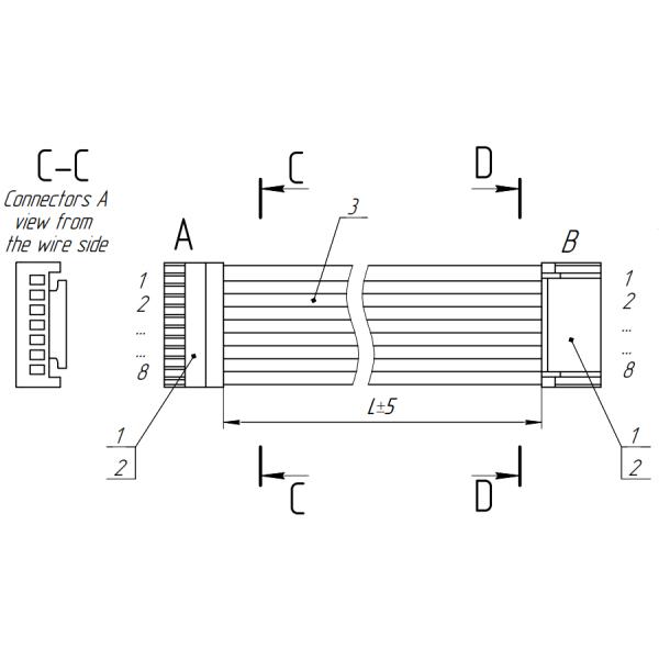 Pin Connector Plug Terminal Wire Custom Cable Length wholesale wire harness Made in China Manufacturer
