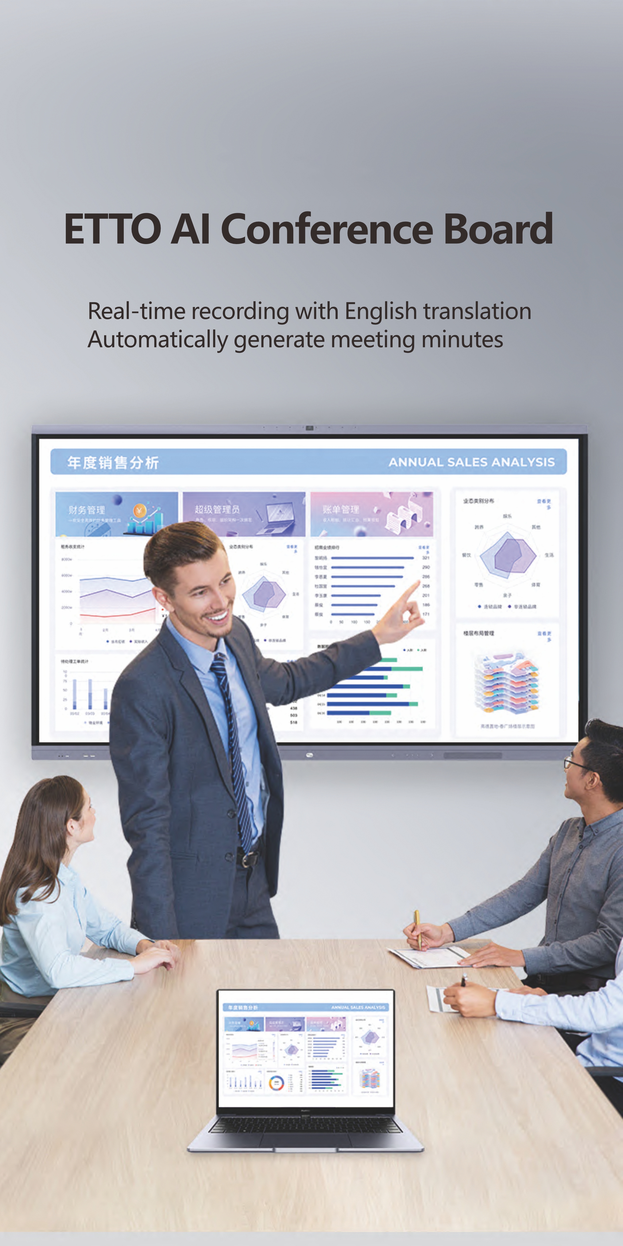 14.0 Android Smart Interactive Board 86 Inch for Teaching Meeing C type