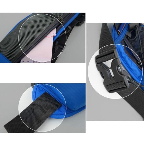 Polyester Adjustable Spandex Running Belt Pouch Pockets With Water Holder