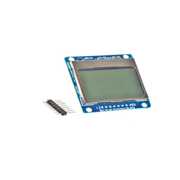 5110 Lcd Display Module With White And Blue Backlight Adapter PCB 84X48 84*48