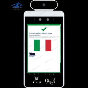 HF80C Italy Verificy C19 Health Code Scan Device Face Recognition  Health Code Scan Device