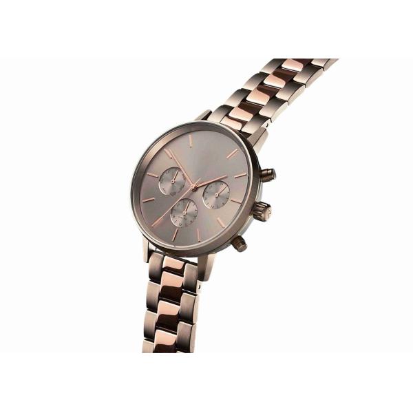 Burshed and polished band stainless steel chronograph brand watches men