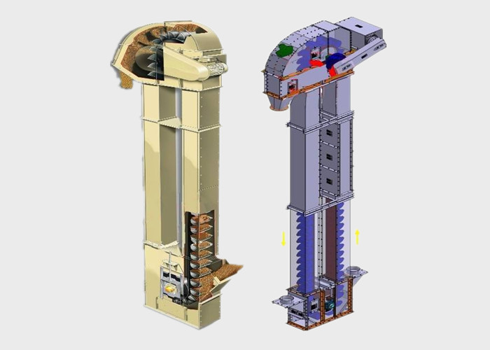 Material Flour Handling 30t/H Belt Type Bucket Elevator
