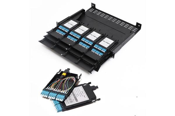 Quality High Density MPO MTP LC 24F Optical Patch Panel MPO Fiber Optic Patch Panel for sale