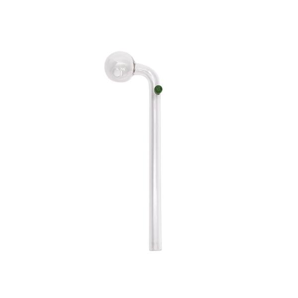 Inhale Elbow Transparent Borosilicate Glass Smoke Pipe