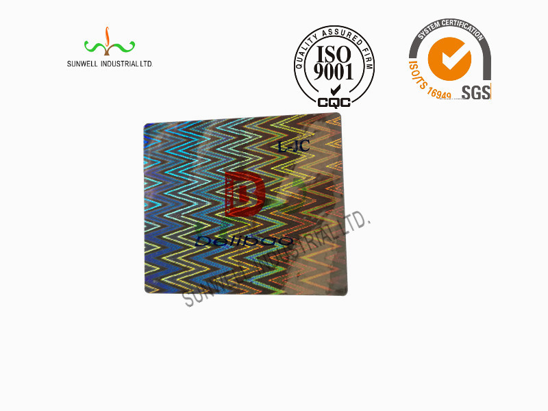 Laser Foil Self Adhesive Custom Sticker Labels With Special Offset Printing