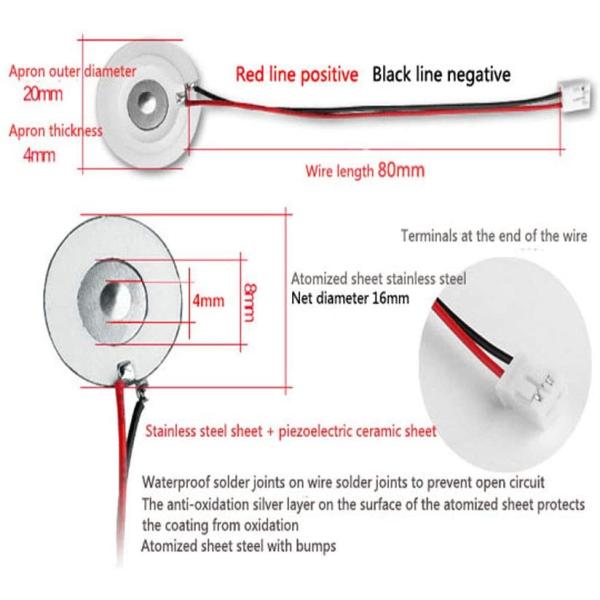 Industrial Humidifying Piezoelectric Mist Maker 350ML/H Piezo Humidifier