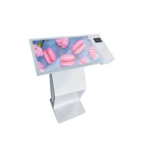 Buy cheap Ips Screen Interactive Touch Kiosk With Scanner Receipt Printer product