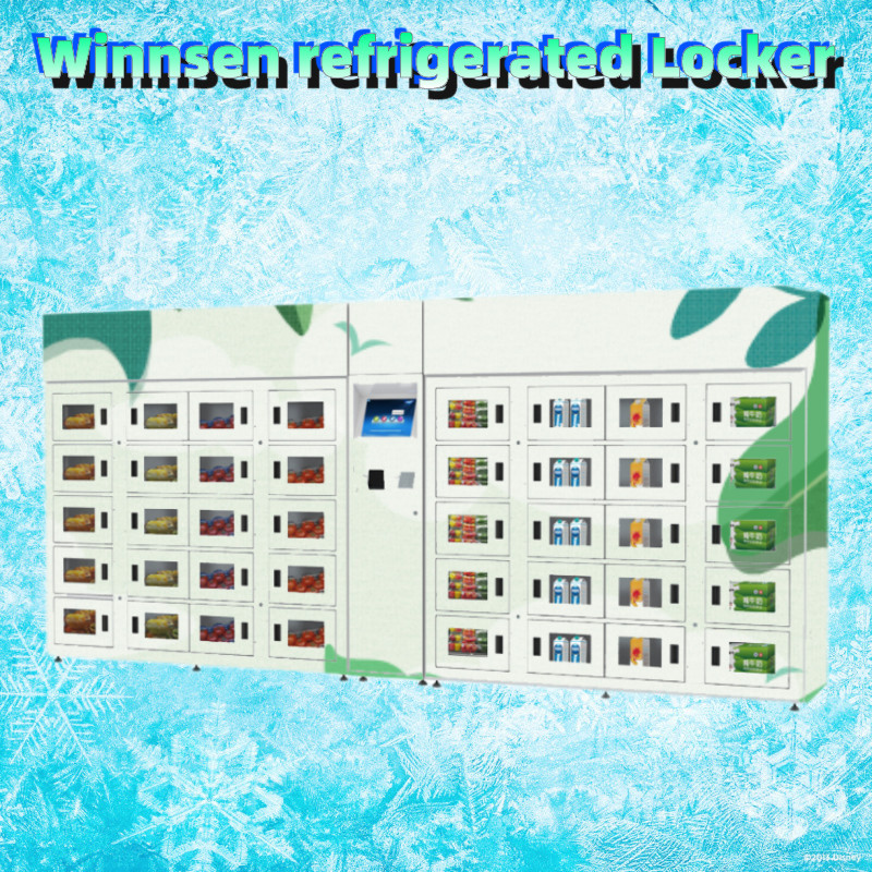 Winnsen Touch Screen Refrigerated Locker Smart Cabinet Transparent Display