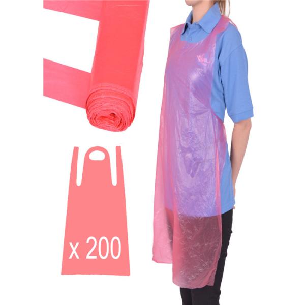 Acid Proof Eco Friendly Disposable Aprons Convenient Universal Size LDPE HDPE CPE