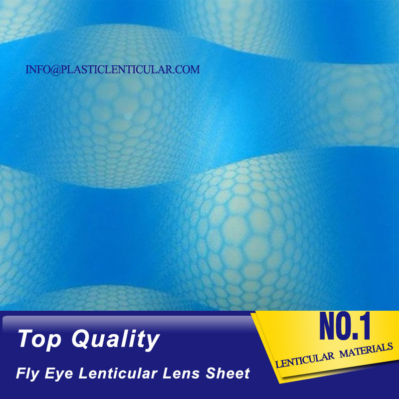 PLASTIC LENTICULAR fly eyes lenses array Lenticular sheet 3d fly eye lens pp film with effect for sale