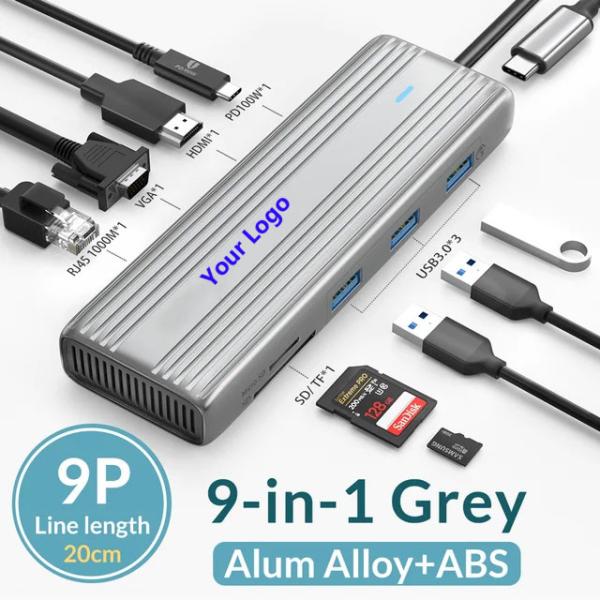 Quality USB C Hub with 4K HDMI and High-Speed USB 3.0 Compatible for Windows Mac for sale