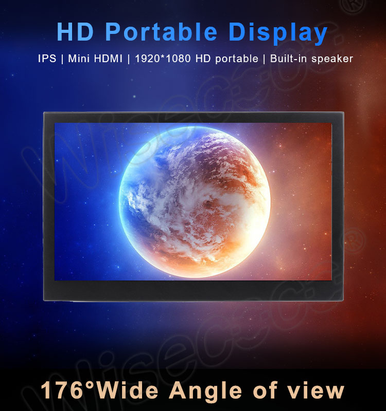 1920x1080 lcd module 15.6 inch portable monitor usb type-c connector sync display with phone