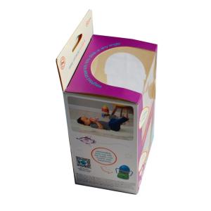 Hanging Clear Window Box Foldable Color Packaging Pantone With Shelves Header
