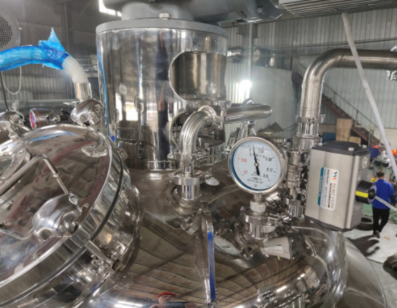 SS304 SS316L Softgel Medicine Mixing Tank Stainless Steel Electric Steam Heating