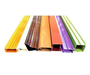 Buy cheap 6063 Colorful Powder Coated Aluminium Extrusions Fabricated Profiles Customize product
