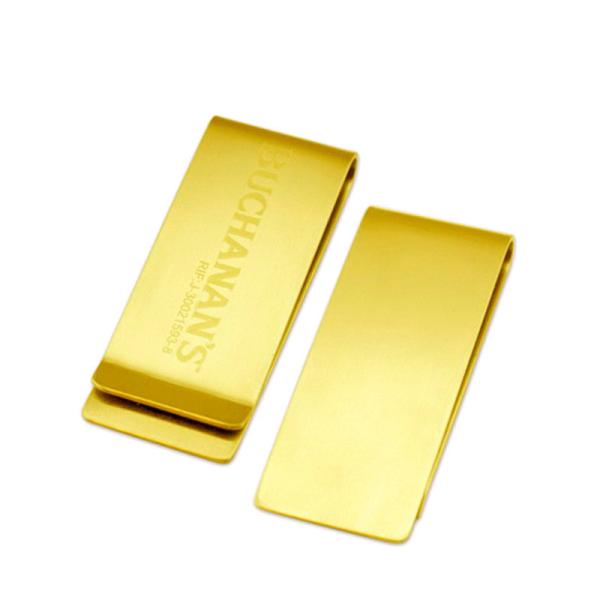 Quality Promotional Stainless Steel Money Clip Tickey Folder Logo Customized for sale