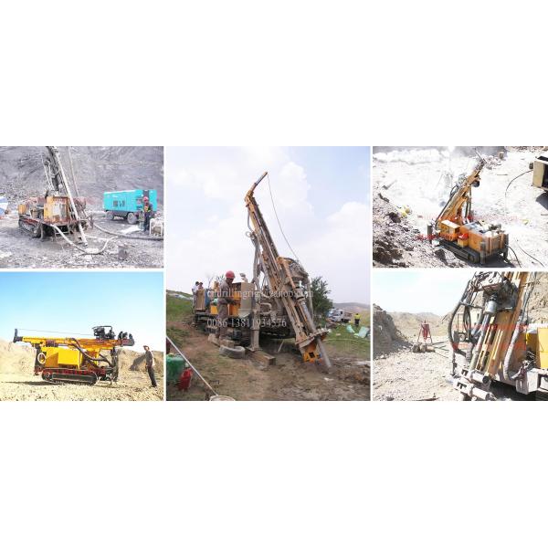 Hydraulic 500m Dth Reverse Circulation Drilling Rig Crawler Type